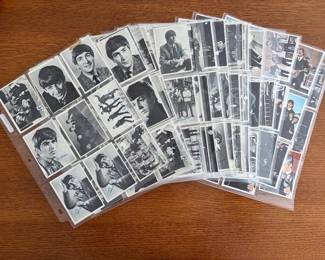 Beatles trading cards sold by the sheet