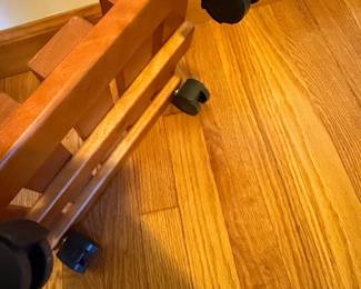 Wooden Rolling Cart