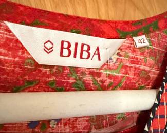 BIBA Womens Red Floral Print Cotton Kurta Size second image