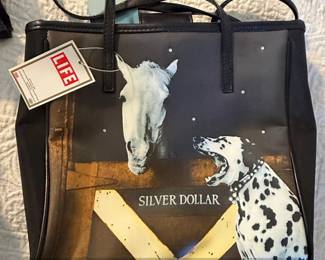 LIFE Magazine Silver Dollar Horse and Dalmatian Tote Bag