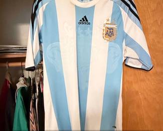 Argentina Home Football Jersey  Adidas Clima M