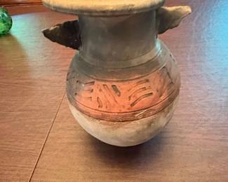 PreColumbian Terracotta Vessel with Handles