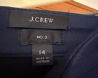J. Crew Womens Pencil Skirt Size Navy Blue second image