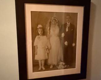 Vintage Framed Wedding Portrait