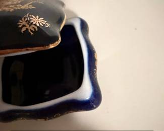 Limoges Porcelain Trinket Box with Rococo Scene second image