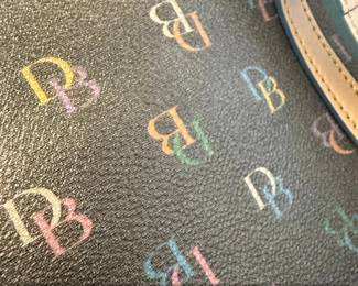 Dooney  Bourke Barrel Bag Handbag Rainbow Signature DB Coated PVC third image