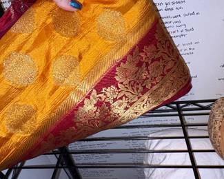Indian Sari Blouse and Skirt Set second image