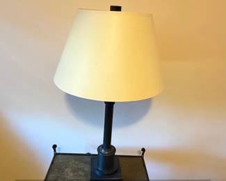 Safavieh Nysa Dark Metal Table Lamp with Nested Side Tables