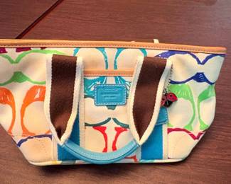 Coach Hampton Scribble Mini Tote Bag