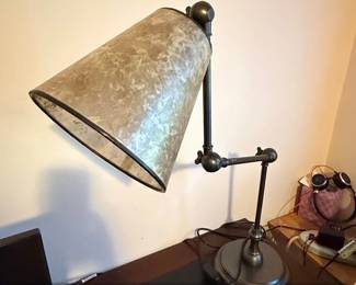 Pottery Barn Architects Adjustable Desk Lamp with Frosted Glass Shade