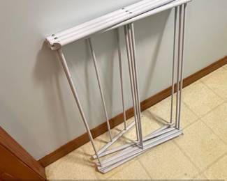 Household Essentials White Metal Folding Drying Rack