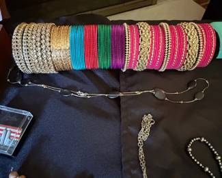 Assorted Indian Style Bangles and Necklaces