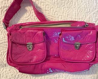 BCBGIRLS Pink Patent Leather Crossbody Bag