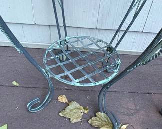 Vintage Metal Plant Stands Set of  fourth image
