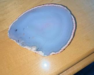 Polished Pink and Purple Agate Slice