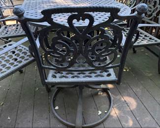 Hanamint Tuscany Piece Cast Aluminum Patio Dining Set third image