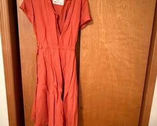 Not Perfect Linen VNeck Dress