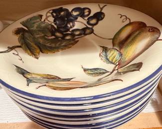 Macintosh Fruit Pattern Plates for Pier