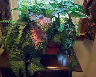 Artificial Mixed Plant Arrangement with Caladium