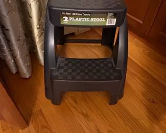 Easy Reach Step Plastic Stool with Storage Slot