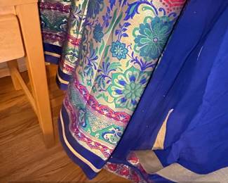 Blue and Red Banarasi Silk Lehenga Choli with Dupatta fourth image