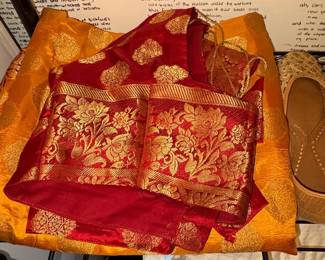 Indian Sari Blouse and Skirt Set
