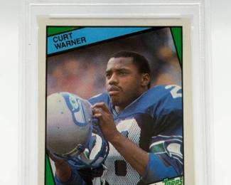 1984 Topps Curt Warner PSA 6 EX-MT Football Card