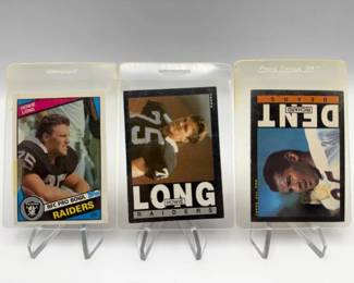 1984 & 1985 Topps Howie Long with 1985 Topps Richard Dent Rookie Card Lot