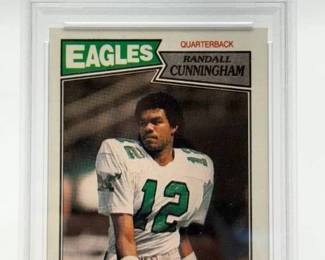 1987 Topps Randall Cunningham Rookie Card PSA 8 NM-MT