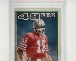 1983 Topps Joe Montana Football Card PSA 6 EX-MT