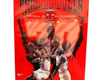 1995-96 Chicago Bulls Official Yearbook Featuring Michael Jordan
