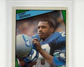 1984 Topps Curt Warner PSA 6 EX-MT Football Card