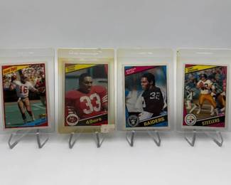 1984 Topps Card Lot Featuring Joe Montana, Roger Craig Rookie Card, Marcus Allen & Terry Bradshaw