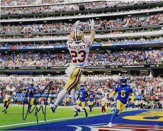 Christian McCaffrey Signed 49ers 16x20 Photo (PIA)