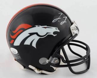 Jerry Jeudy Signed Broncos Mini Helmet (JSA COA)
