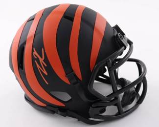 Tee Higgins Signed Bengals Eclipse Alternate Speed Mini Helmet (JSA COA)