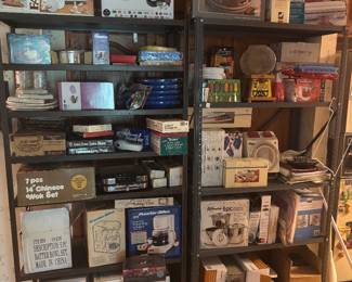 Many new in box kitchen items and appliances