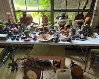 Many decor items from Africa