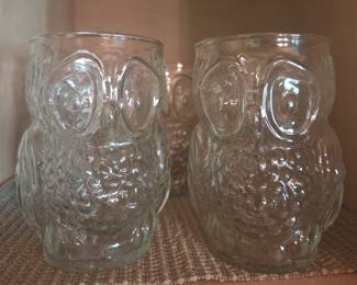 5 Small Owl Glasses