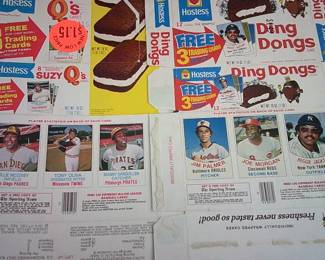 Hostess full boxes with 5 hall-of-Famers between the two boxes