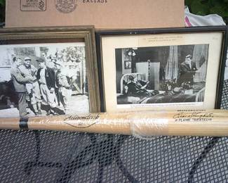 Cardinal HOF'er Enos Slaughter autographed bat.