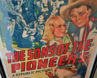 Original 1942 one sheet of Roy Rogers "The Son's of the Pioneers"1942.