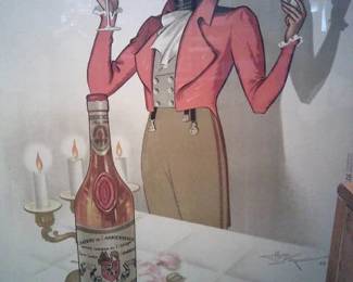 Orignial French poster from 1938. Framed.