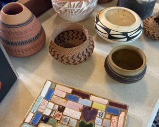 Native American Southwest Pottery + Baskets