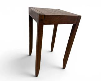 57 SolidWoodSquareEndTablewTaperedLegs