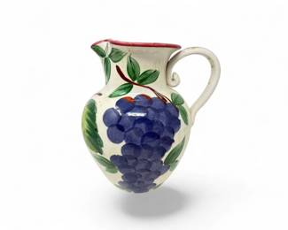 41 CeramicheAlfaItalianHandPaintedFruitPitcherVase