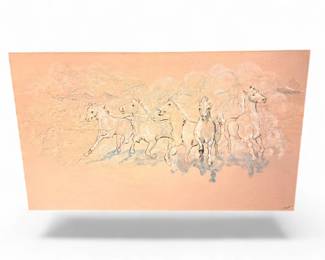 5 Gosanko1988RunningHorsesTexturedCanvasPainting