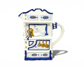 72 HandpaintedCeramicKitchenStoveVaseinVillageCollectablesStyle