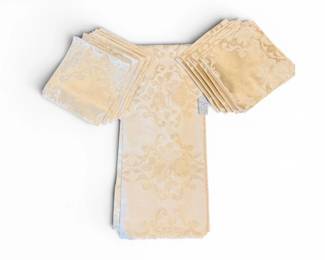 83 FinelyWovenIvoryDamaskTablecloth10MatchingNapkins
