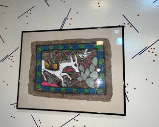 Mexican Amate Bark Painting 